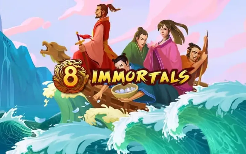 Busque prêmios lendários e jackpots jogando 8 Immortals na Bet365.