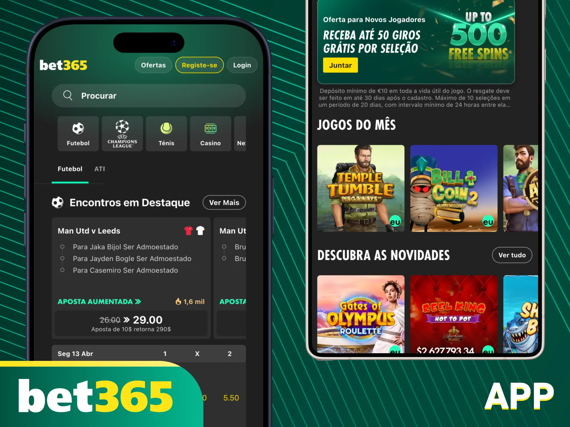 Baixe agora o Aplicativo Bet365 Casino para Android e iOS no seu celular.